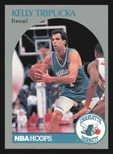 Kelly Tripucka 1990-91 Hoops #59 Charlotte Hornets NBA Basketball Card