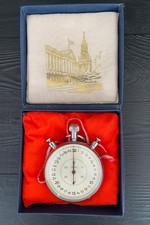 Vintage USSR Slava Stopwatch Mechanical 3 Button Working Soviet Timer Rare