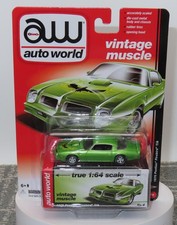 Auto World 1976 Pontiac Firebird T/A 1:64 Scale New on Card Vintage Muscle Rel 5