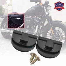 Left Side Battery Cover Clips For Harley Sportster XL883 XL1200 48 72 2004-2018