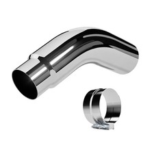 Stainless Steel Exhaust Tip5 Inch Diesel Exhaust Tip Elbow Tip With Clamps5... Stainless Steel Exhaust Tip5 Inch Diesel Exhaust Tip Elbow Tip With Clamps5...