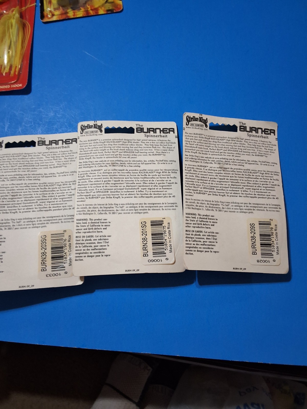 Strike King The Burner Bait SPINNERBAIT 3 TOTAL 3/8 OZ. - Image 4