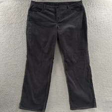 Talbots Womens Jeans Gray Size 24W Heritage Corduroy Stretch Cotton Blend