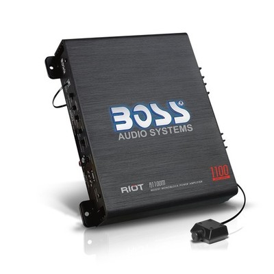 BOSS Audio Systems R1100M Monoblock Car Amplifier - 1100 High Output, Black 