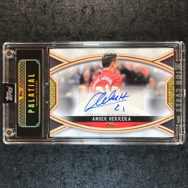 2025-26 Topps Palatial Manchester United ANDER HERRERA Stretford End Auto 1/20