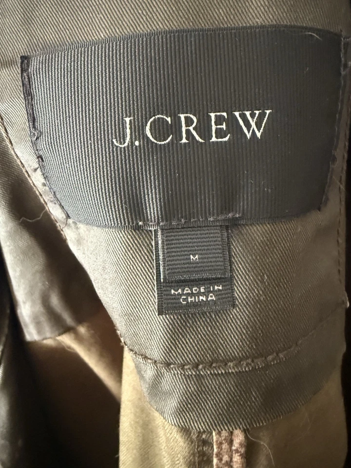Chaqueta de Campo J Crew Relaxed Boyfriend Talla M Mediana Lona Encerada Foto 3 de 3