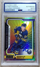 Rasmus Dahlin PSA/DNA Certified Auto 2018-19 OPC Platinum Color Wheel Signed RC