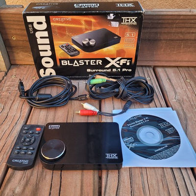#ad #ad Creative Sound Blaster X Fi Surround 5.1 Pro USB Sound Card SB1095 W Bonus Cable $75.00