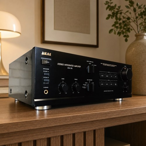 AKAI AM-35 Rare Vintage Stereo Amplifier Serviced Warranty Tested Hi-Fi Serviced