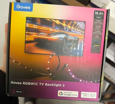 Govee TV LED Backlight 2, 18.4ft Cuttable TV Lights 32-86" TV, Color Changing