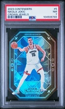 2023-24 Panini Contenders Nikola Jokic Crown Jewels Case Hit PSA 7 - POP 1