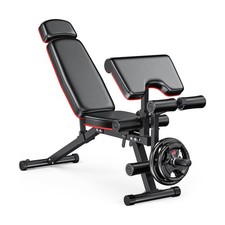 XDDIAS Workout Bench, Adjustable Weight Bench with Leg Extension and Leg Curl...