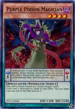 1x (NM) Purple Poison Magician - PEVO-EN006 - Ultra Rare - 1st Edition YuGiOh