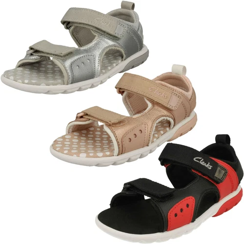 Sandali Clarks per bambini con gancio e passante *Rocco Tide K*