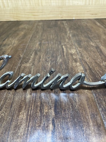 Vtg 1965 El Camino Chevrolet Car Vehicle Quarter Panel Emblem Badge 4496442 - Picture 3 of 13