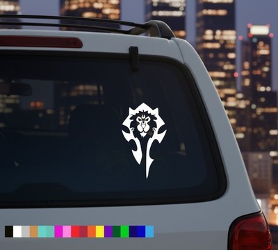 Wow World Of Warcraft Horde Alliance Car Window Vinyl Decal Bumper Sticker