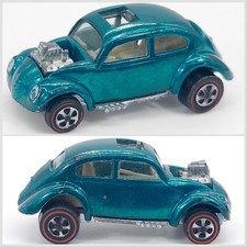 Hot Wheels Redline 68 Us Aqua Custom Volkswagen White Interior Working Sunroof Hot Wheels Redline 68 Us Aqua Custom Volkswagen White Interior Working Sunroof