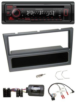 Kenwood Lenkrad CD USB Bluetooth DAB Autoradio für Opel Agila Corsa C Omega schw