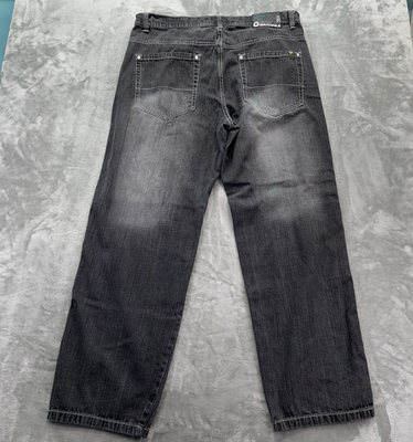 Southpole Jeans Mens 42 black Denim Baggy Wide Leg Skater street