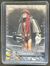 2017 Topps WWE NXT Finn Balor Defeats Samoa Joe Matches and Moments Silver #/25