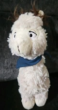 Nici Tony Llama Alpaca with Blue Scarf Neck Tie Plush Stuffed Animal Toy 11”