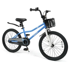 20” Kids Bike w/Hand & Coaster Brakes, Adjustable Seat & Handlebar, Kickstand