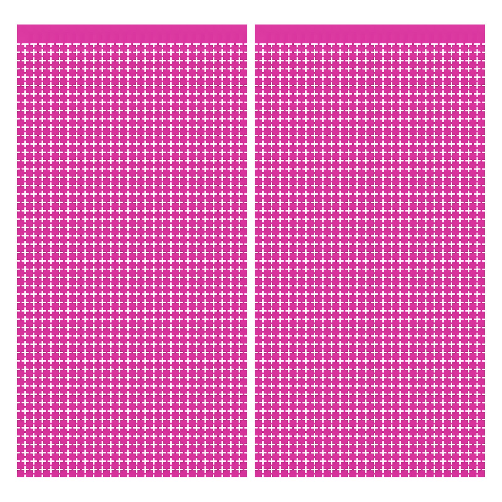 Square Foil Fringe Curtains 3.3x6.6ft 2-Pack Rose Red Wedding Decor