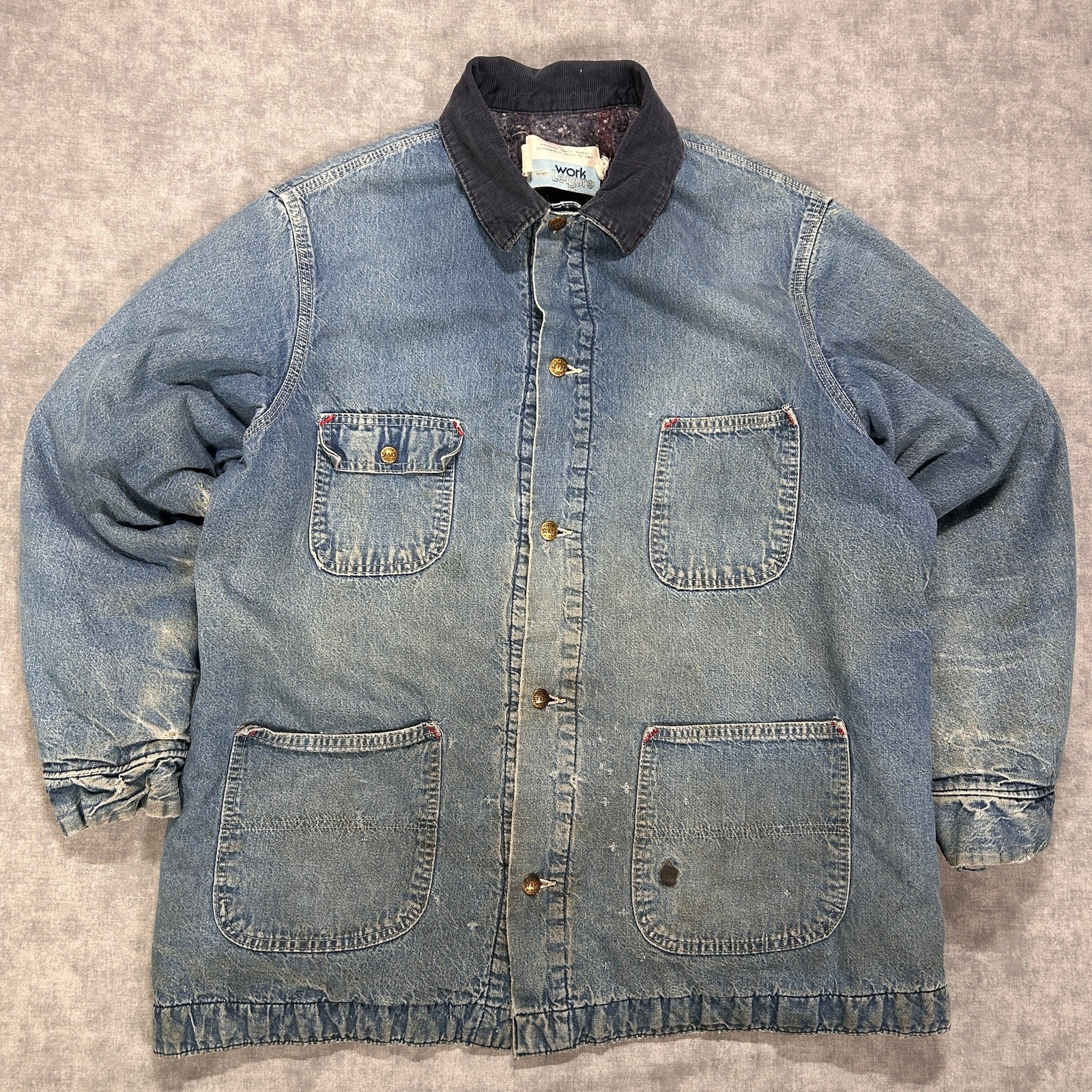 P3605 70s Sears WORK'N LEISURE ワークジャケット P3605 70s Sears WORK'N LEISURE ワークジャケット 古着 70s Sears