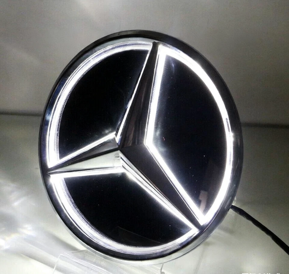 LED Light Black Grille 3D Star Emblem Fit For 2019-21 Mercedes-Benz C300 C200 - Изображение 2 из 4