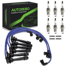 Ignition Spark Plug Wires 6 Iridium Plugs for Hyundai Kia