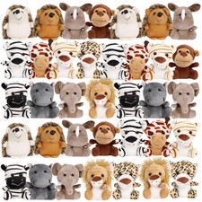 Bulk Mini Stuffed Animals - 36 Cute Plush Forest Toys, Party Favors, Kids Gifts
