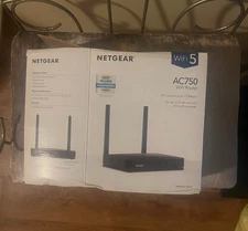 NETGEAR R6020 750 Mbps 4 Port Dual Band WiFi Router Open Box but never used