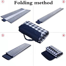 Extra Large Picnic Blanket Beach Blankets, Outdoor Foldable Waterproof Sand M...