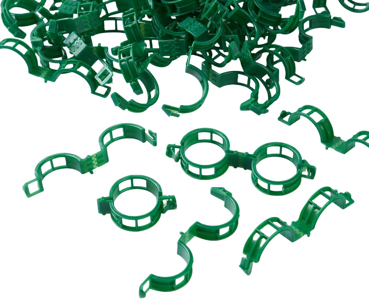 100 Pcs Plant Support Clips,Plastic Clips for Securing Plants,Tomato Vine Clips,
