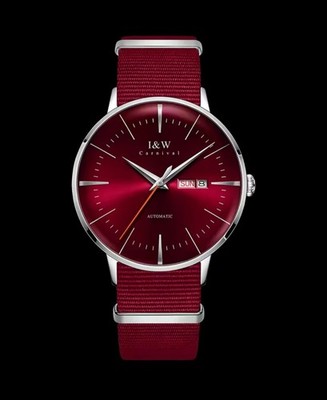 *  Luxus Automatik Armbanduhr Damen Herren Mechanische Uhr Rot Miyota Movement 
