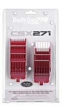 BaBylissPRO 8 Piece Red Hair Comb Set for 880 Models FX650 FX673 FX665 FX668