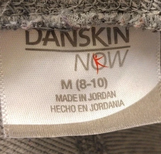 Leggings Danskin AHORA Gris Jaspeado Rosa Acento ELASTIZADOS Pierna Recta Talla M 8-10 Foto 2 de 4