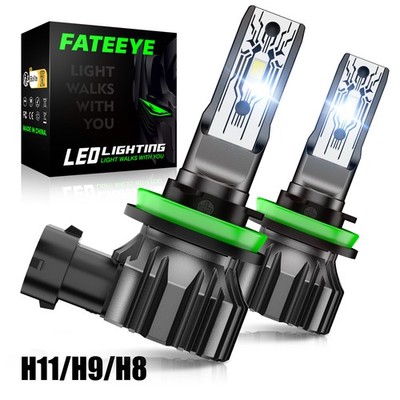 2x H11 Super Bright LED Headlight Bulbs Conversion Kit High Low Beam 6500K White