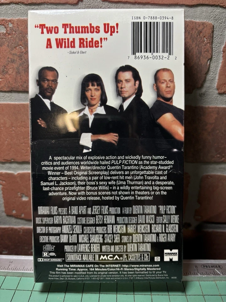 PULP FICTION VHS RARE NEW & SEALED In AFI BOX NOS Special Collectors Edition Foto 2 de 4