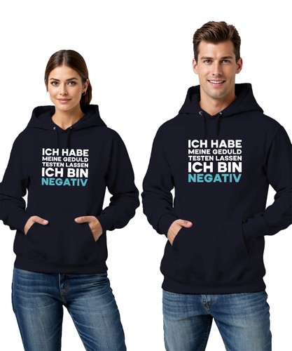 Ich habe meine Geduld getestet bin negativ lustig sarkastisch Unisex Hoodie Kapu - Bild 12 von 24
