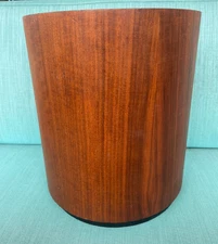 Rare Original 1960's  Jens Risom BBR  Design Walnut Waste Basket Bin MCM