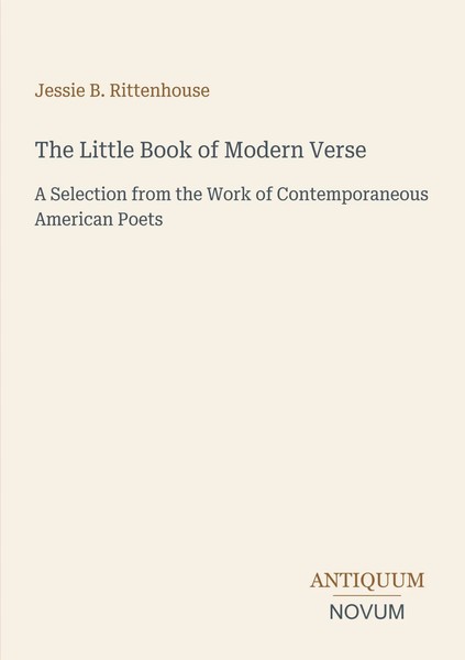 Jessie B. Rittenhouse | The Little Book Of Modern Verse | Taschenbuch | Englisch-image