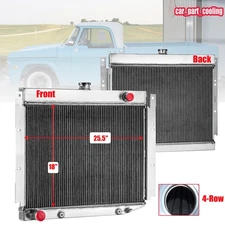 Fit 1969-1971 70 Dodge D100 D200 D300 W100 W200 W300 Pickup 6.3L 4-Row Radiator