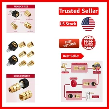 Effortless Hose Attachment with 8PC Pressure Washer Quick Disconnect & Adapters