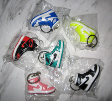 SET OF ALL 6 COLORS  Nike Air Jordan Sneaker Shoe 3D Keychain Party Favors