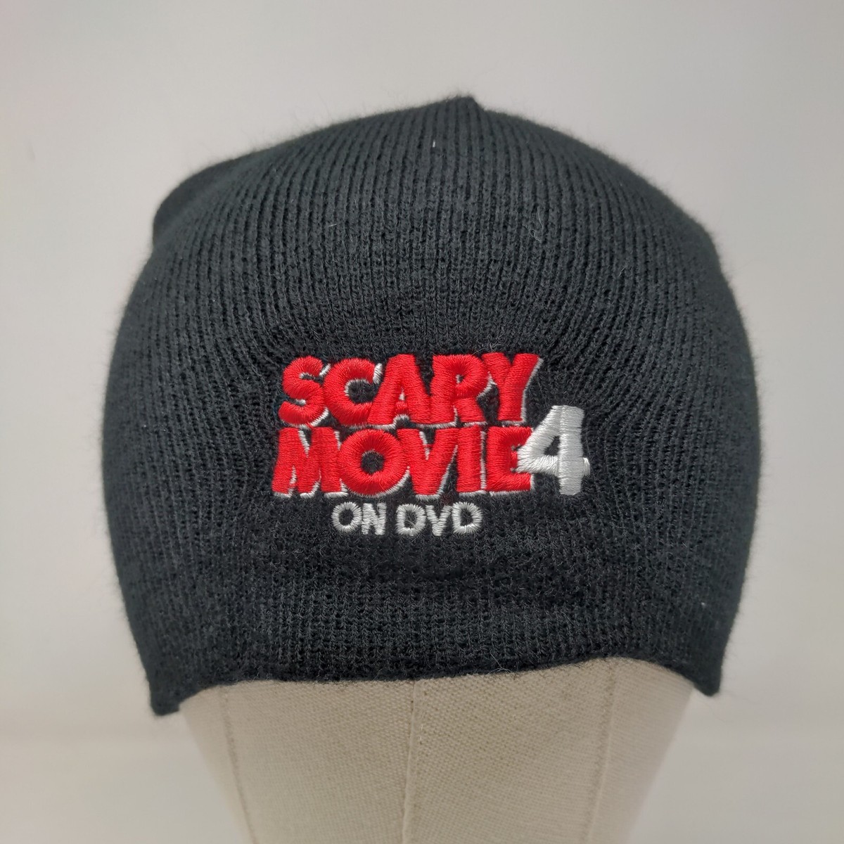 Miramax Films Men's Knit Beanie Hat Black Scary Movie on DVD