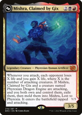 Magic the Gathering - Mishra, Claimed by Gix - BRO-EN216 MtG NM