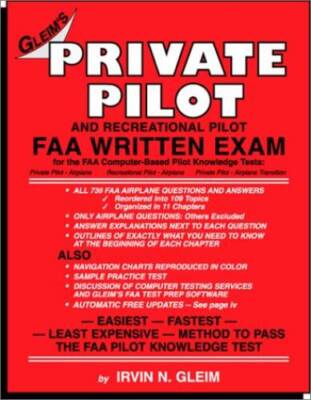 Private Pilot FAA Written Exam - Paperback By Gleim, Irvin N. - VERY GOOD