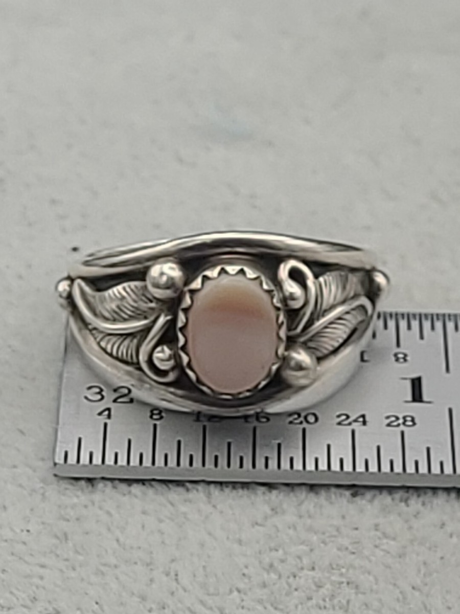 Vintage Running Bear Marked RB Sterling Silver Navajo Mother