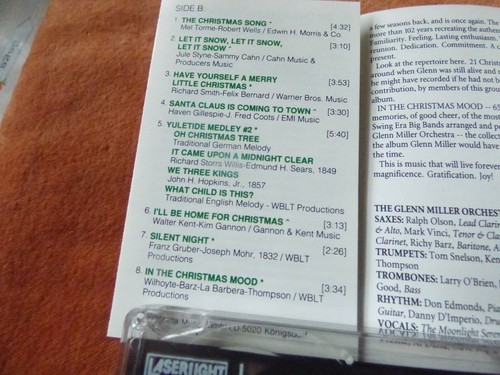 AUDIO CASSETTE- IN THE CHRISTMAS MOOD- BY THE GLEN MILLER ORCHESTRA - Picture 4 of 5
